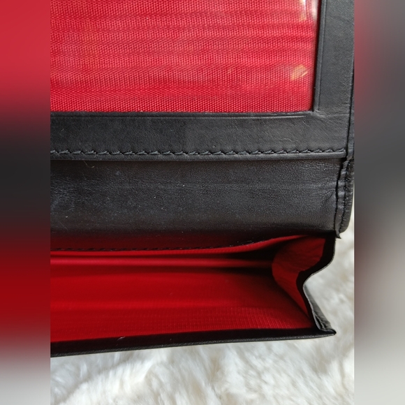 Rare Celine Card Holder/Wallet with Red Interior - Picture 12 of 15